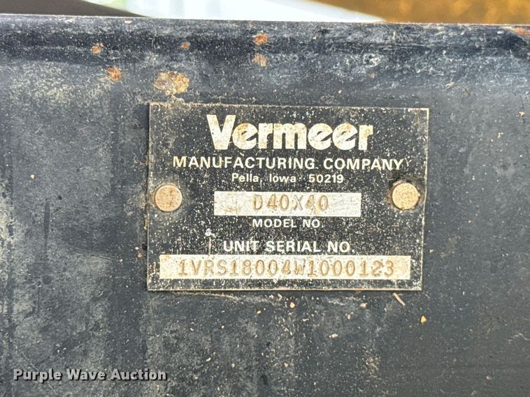 image for item FC4120 1998 Vermeer D40X40 directional boring unit