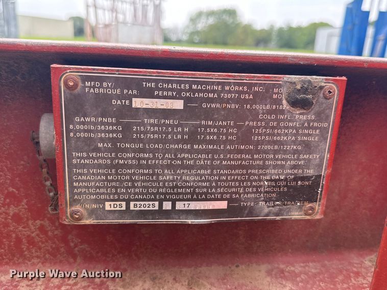 image for item FC4123 2003 Ditch Witch FX30 vacuum excavator