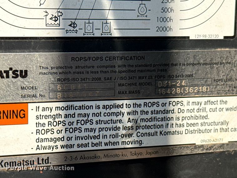 image for item FC4182 2020 Komatsu D51EX-24 dozer