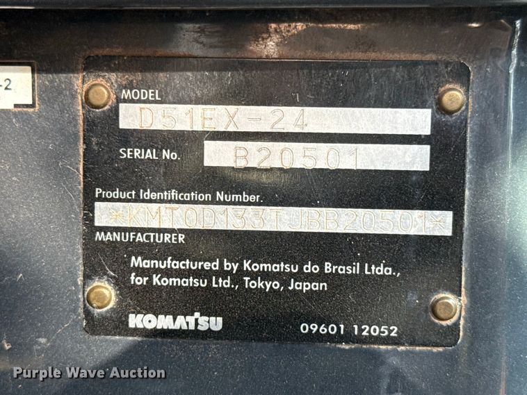 image for item FC4182 2020 Komatsu D51EX-24 dozer