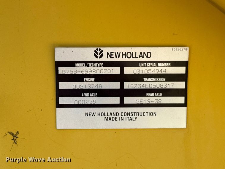 image for item FC4194 2005 New Holland LB75B backhoe