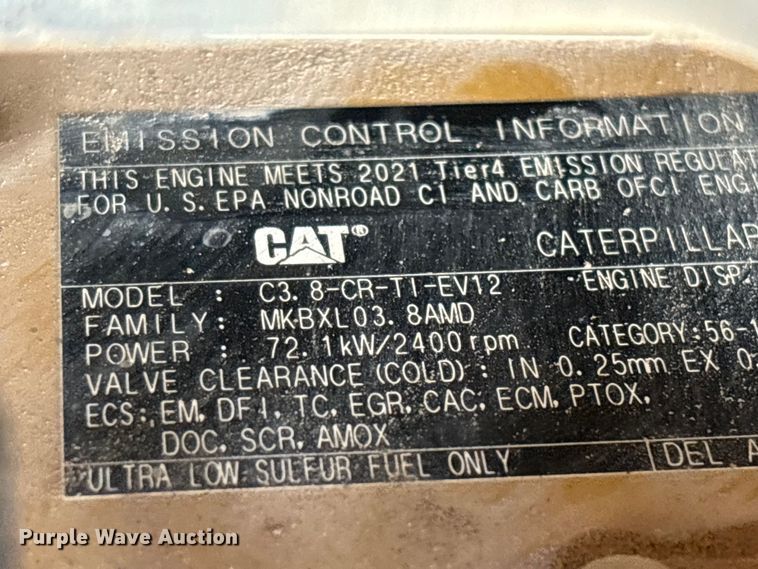 image for item FG0418 2021 Caterpillar 299D3 tracked skid steer loader