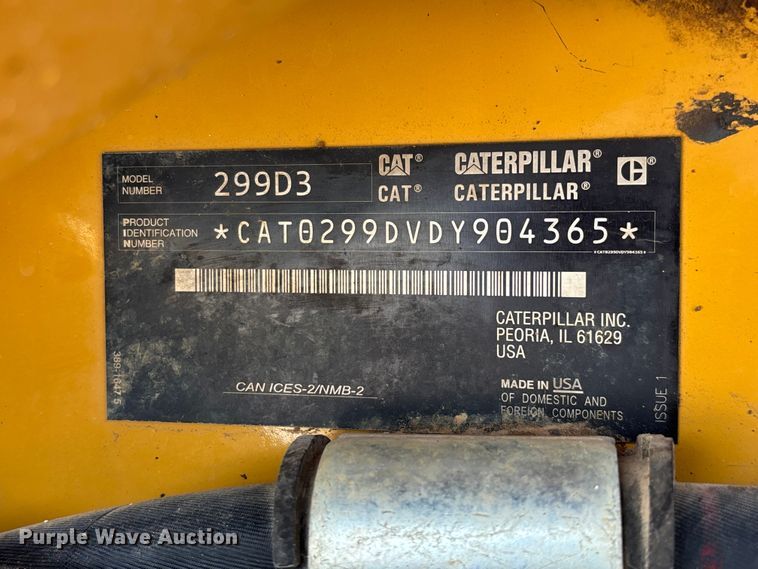 image for item FG0418 2021 Caterpillar 299D3 tracked skid steer loader