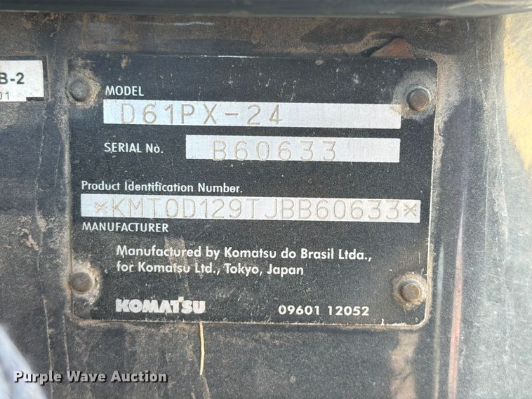 image for item FI0345 2018 Komatsu D61PX-24 dozer