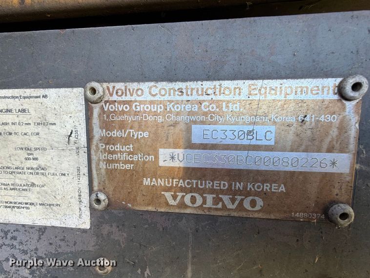 image for item FI1541 Volvo EC330BLC excavator