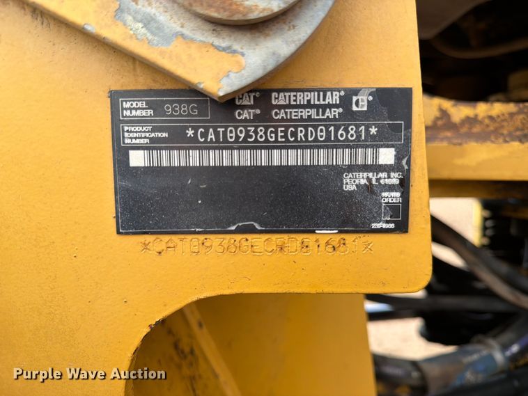 image for item FK3573 2005 Caterpillar 938G wheel loader