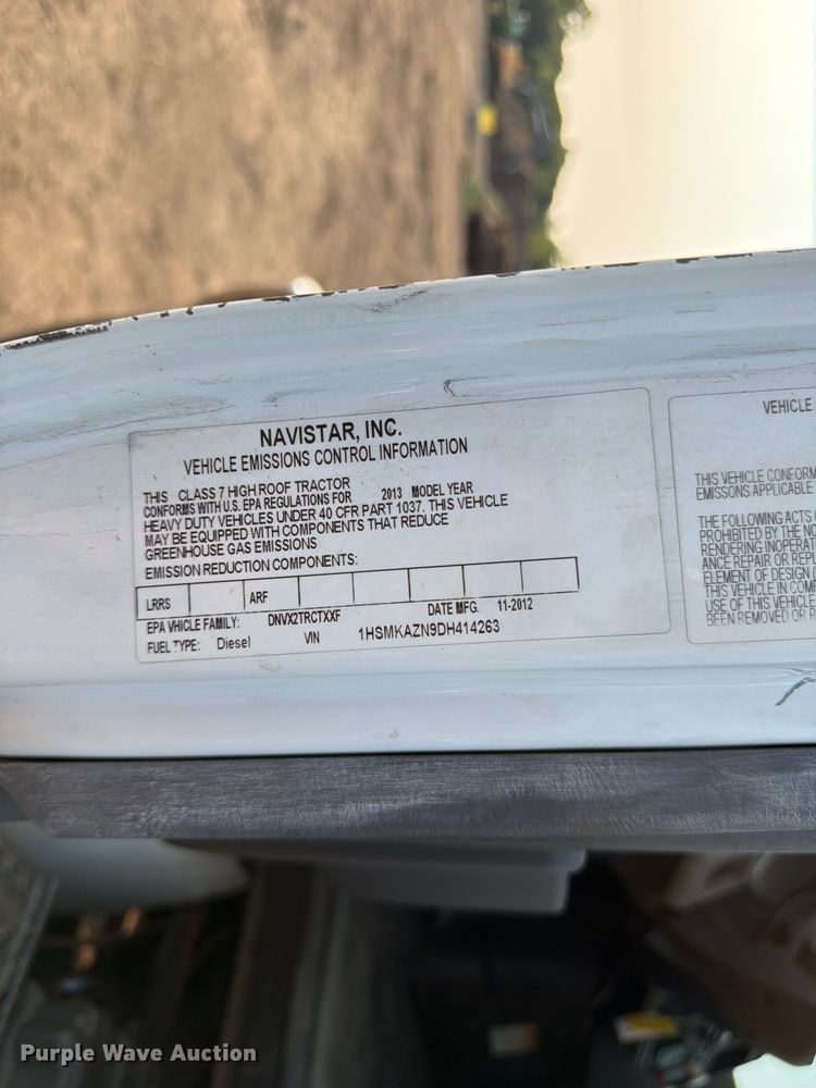 image for item FK3574 2013 International MA035 semi truck