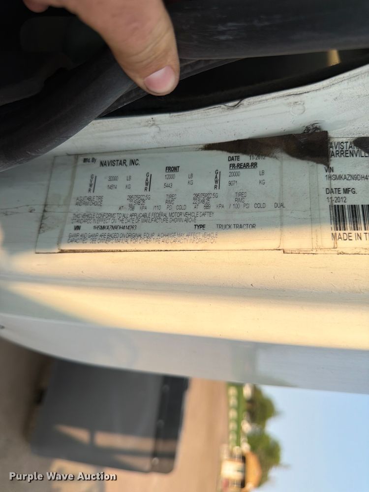 image for item FK3574 2013 International MA035 semi truck