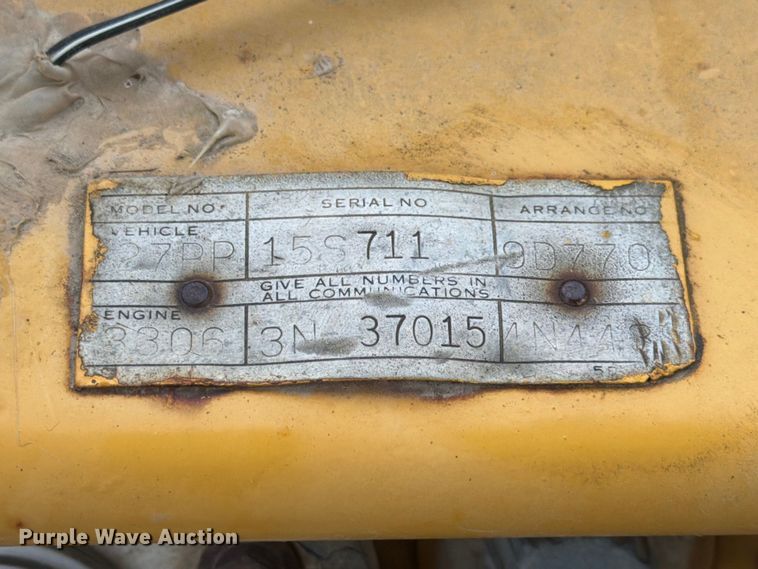 image for item FK3582 1976 Caterpillar 627B conventional scraper 