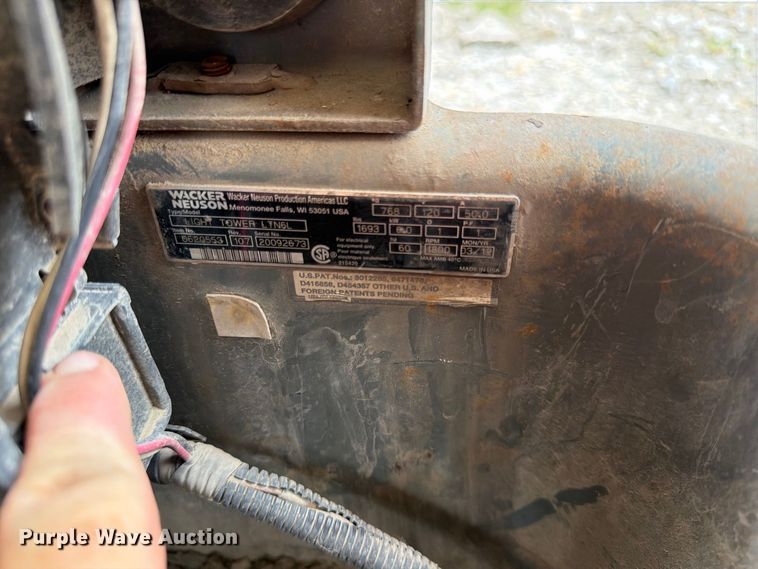 image for item FK3600 2012 Wacker Neuson LTN6L light plant