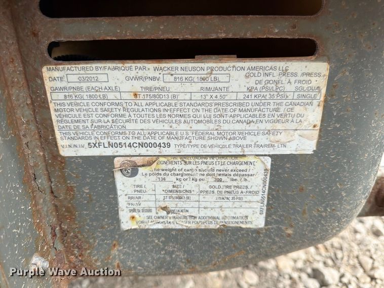 image for item FK3600 2012 Wacker Neuson LTN6L light plant