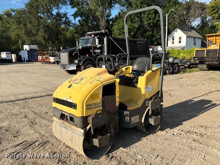 image for item FK3601 2015 Wacker Neuson RD12A double drum vibratory roller
