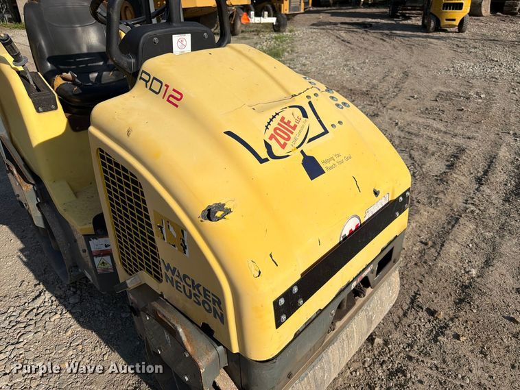 image for item FK3601 2015 Wacker Neuson RD12A double drum vibratory roller