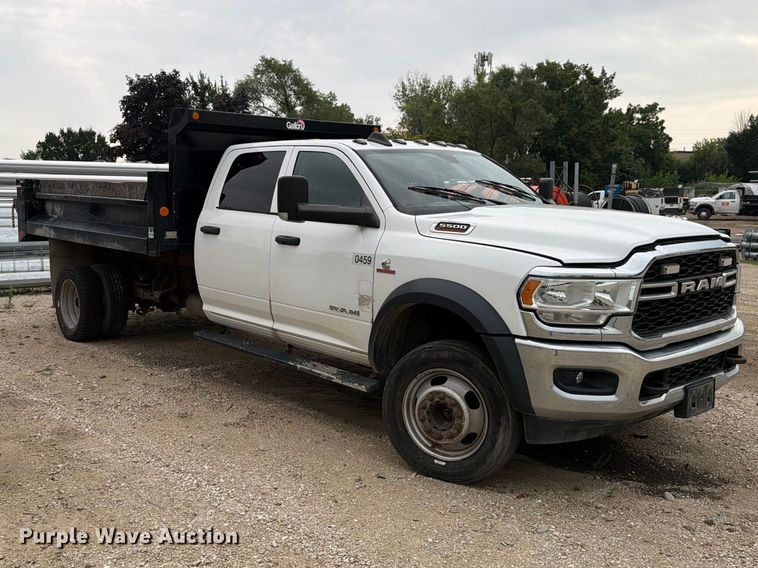 image for item FK4127 2020 RAM 5500 Crew Cab dump truck