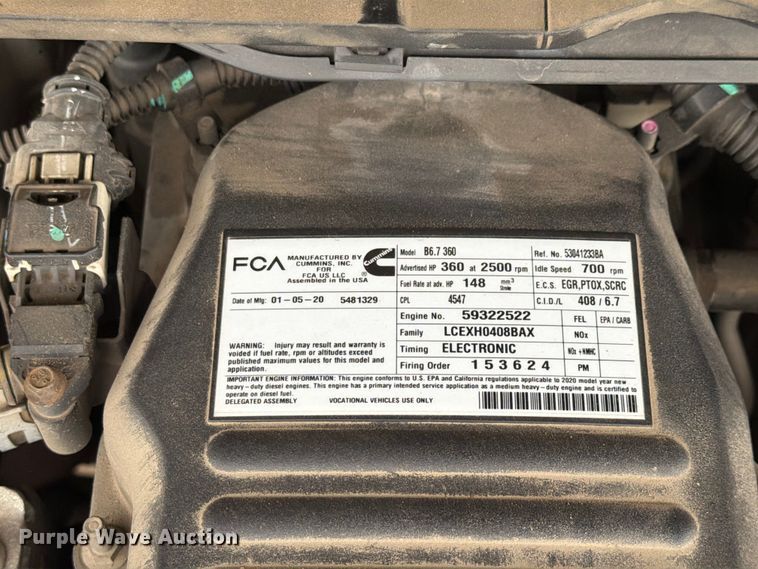 image for item FK4127 2020 RAM 5500 Crew Cab dump truck
