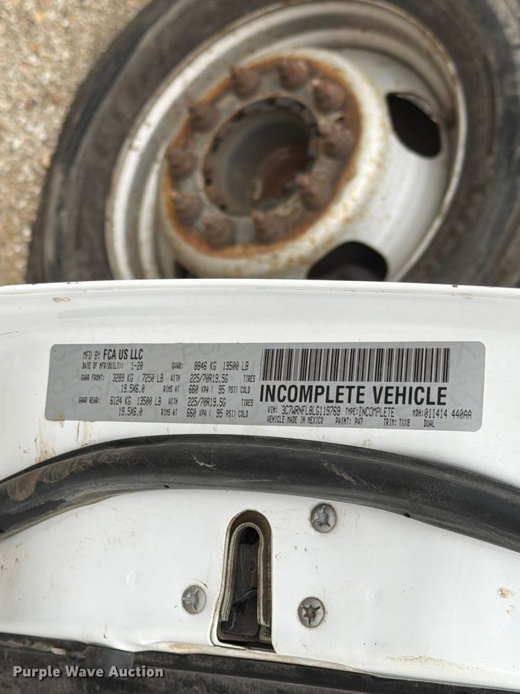 image for item FK4127 2020 RAM 5500 Crew Cab dump truck