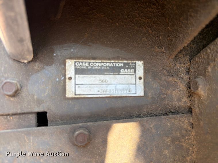 image for item FK4563 2000 Case 560 cable plow