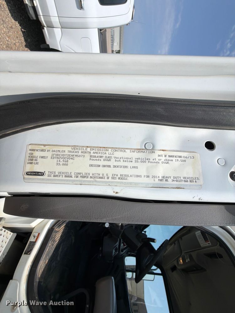 image for item FK5042 2014 Freightliner Business Class M2 bucket truck
