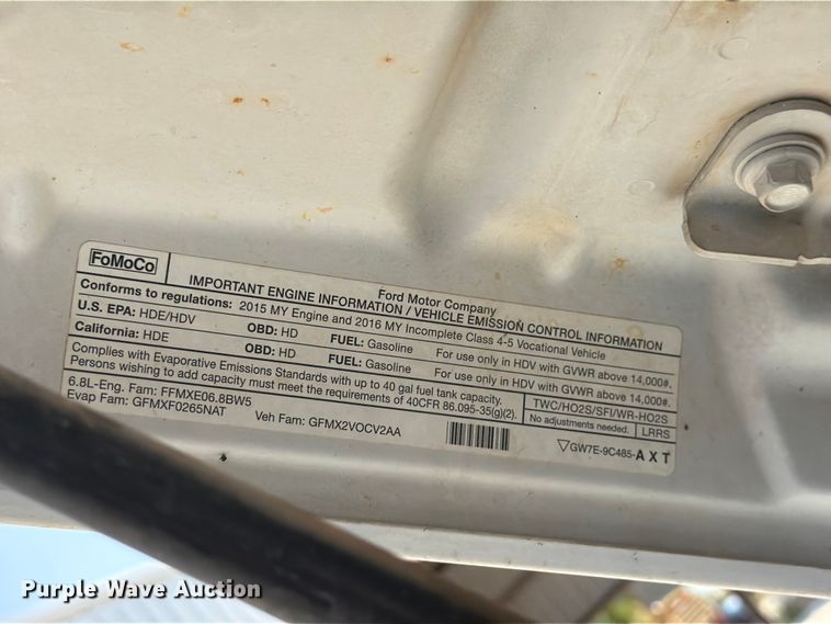 image for item FN2042 2016 Ford F550 Super Duty utility / service truck