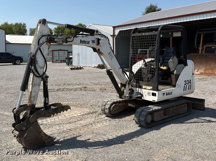 2002 Bobcat 334 mini excavator