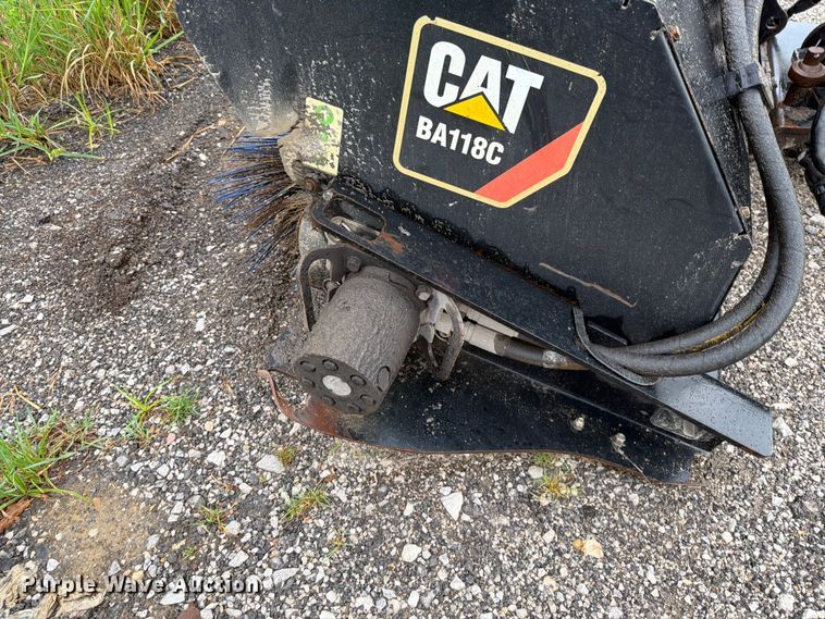 image for item FN5791 2017 Caterpillar BA118C skid steer sweeper