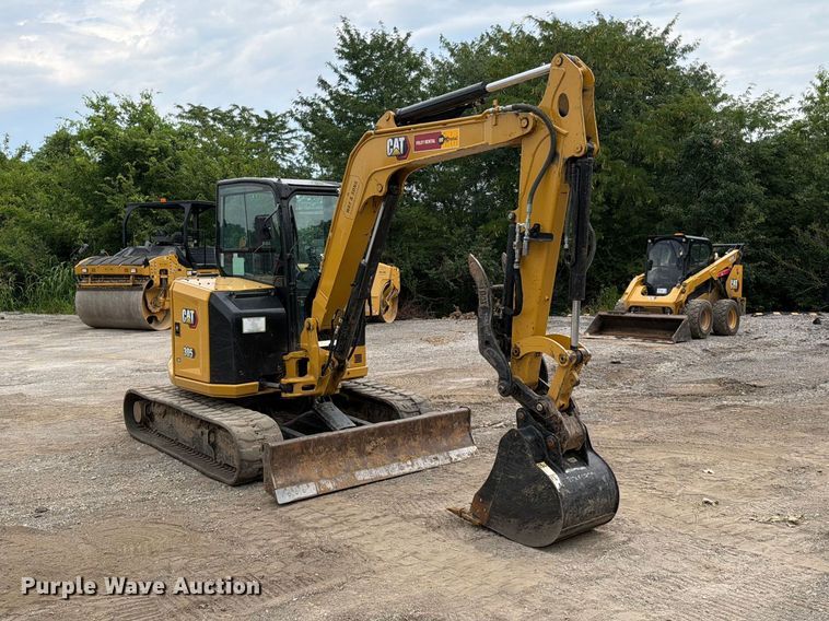 image for item FN5795 2022 Caterpillar 305CR mini excavator