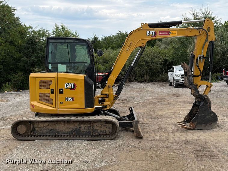 image for item FN5795 2022 Caterpillar 305CR mini excavator