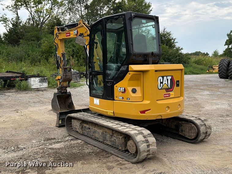 image for item FN5795 2022 Caterpillar 305CR mini excavator