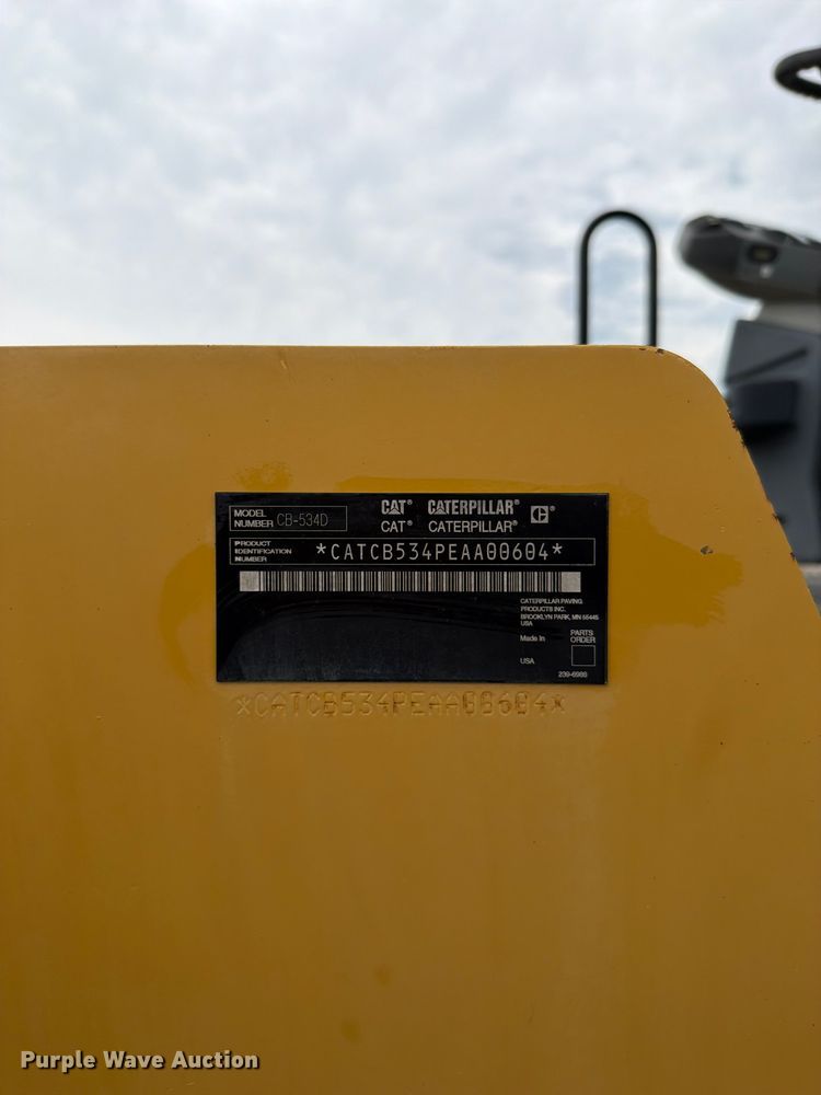 image for item FN5815 2007 Caterpillar CB-534D XW double drum vibratory roller