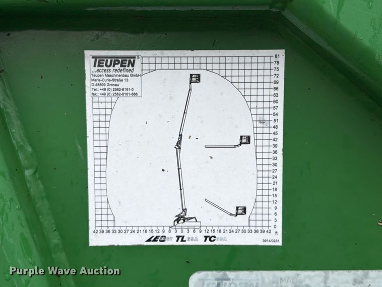 image for item FT6127 2016 Teupen TC69A tracked boom lift