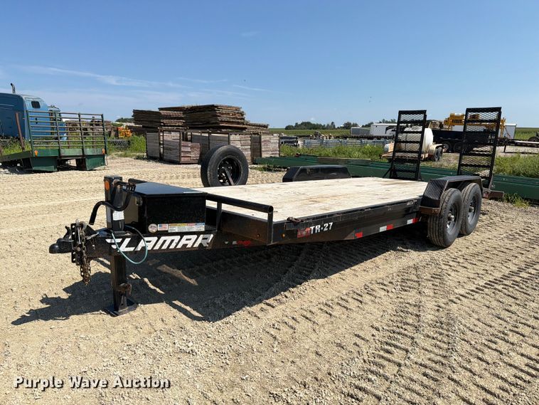 2021 Lamar TR-27 Bumper hitch trailer with ramps