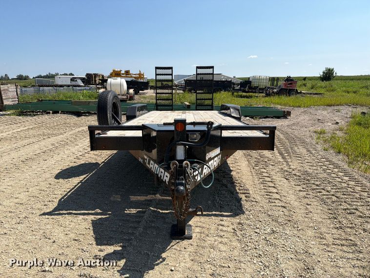 image for item FT8010 2021 Lamar TR-27 Bumper hitch trailer with ramps