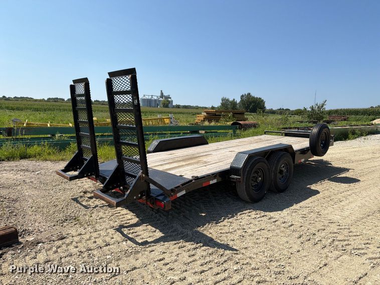 image for item FT8010 2021 Lamar TR-27 Bumper hitch trailer with ramps