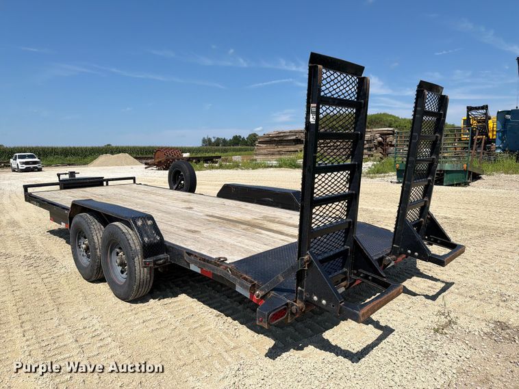 image for item FT8010 2021 Lamar TR-27 Bumper hitch trailer with ramps