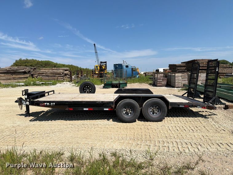 image for item FT8010 2021 Lamar TR-27 Bumper hitch trailer with ramps