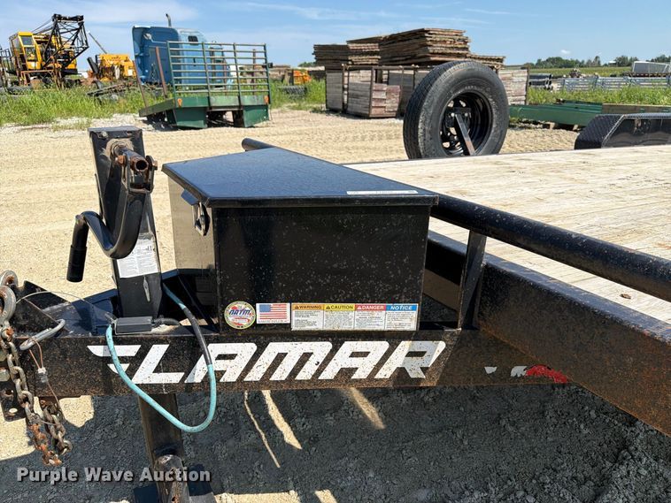 image for item FT8010 2021 Lamar TR-27 Bumper hitch trailer with ramps