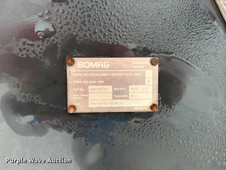 image for item FU4549 2007 Bomag BW120 AD-4 double drum vibratory roller