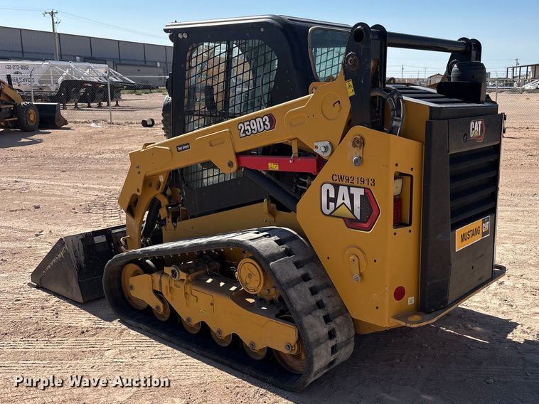 image for item JM9389 2023 Caterpillar 259D3 tracked skid steer loader