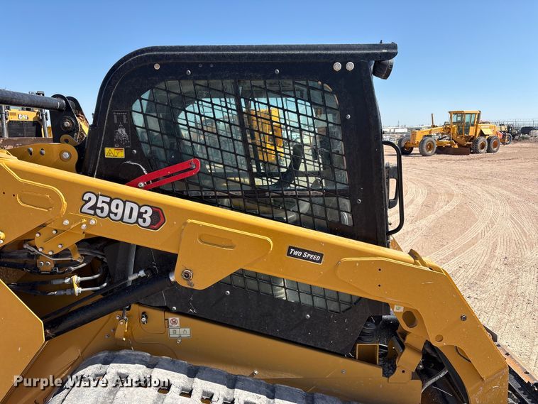 image for item JM9389 2023 Caterpillar 259D3 tracked skid steer loader