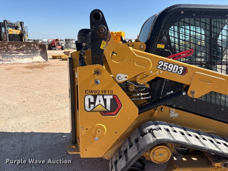 image for item JM9389 2023 Caterpillar 259D3 tracked skid steer loader