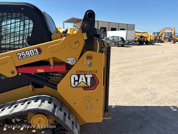 image for item JM9389 2023 Caterpillar 259D3 tracked skid steer loader