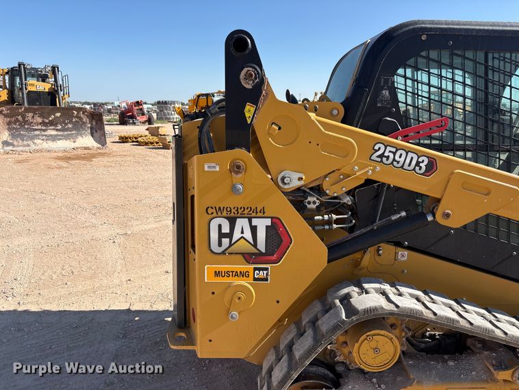 image for item JM9390 2024 Caterpillar 259D3 tracked skid steer loader
