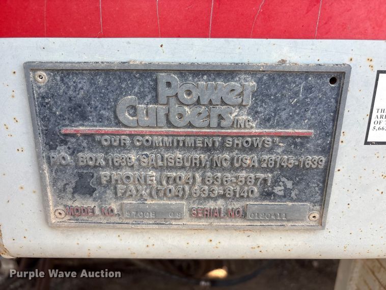 image for item JM9417 Power curber 5700B curb machine 