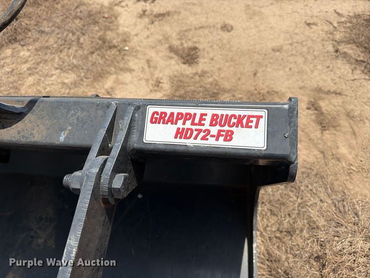 image for item MZ9892 Stout HD72-FB skid steer grapple bucket