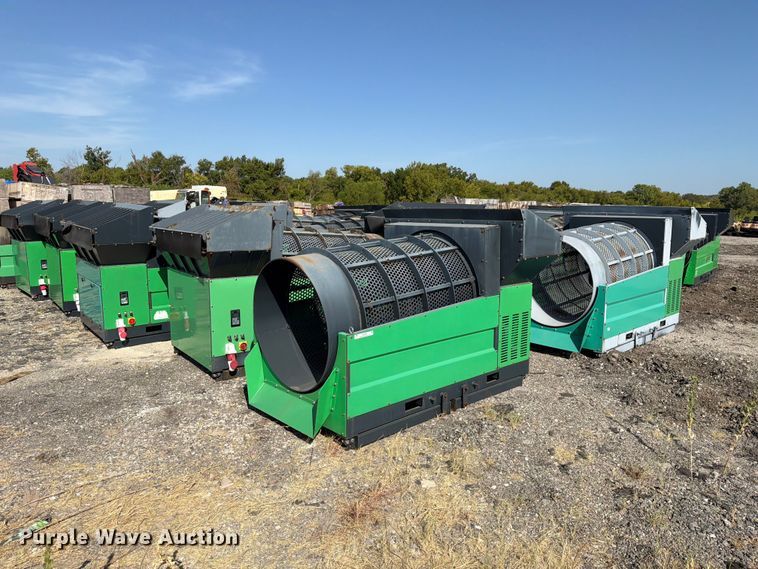 (12) Erie Industries GF480 trommel screens