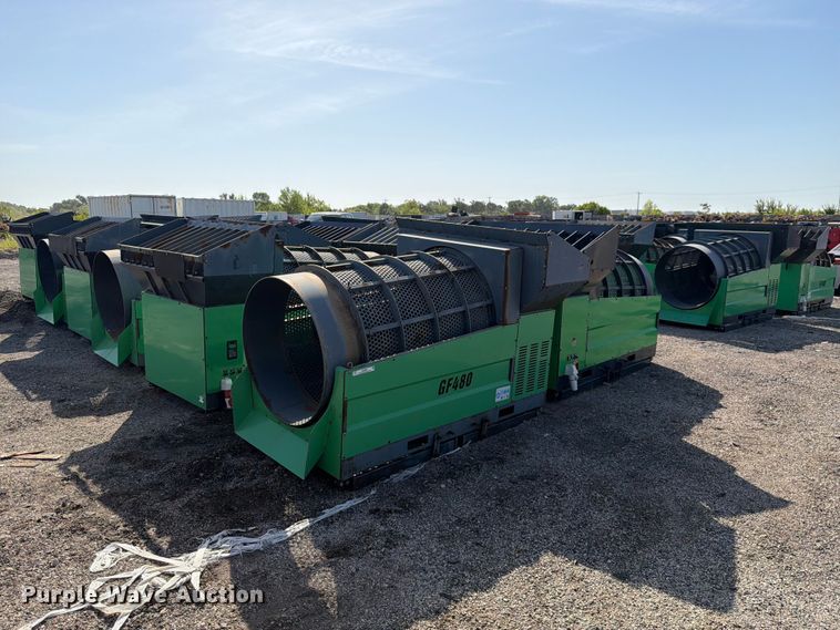 (12) Erie Industries GF480 trommel screens