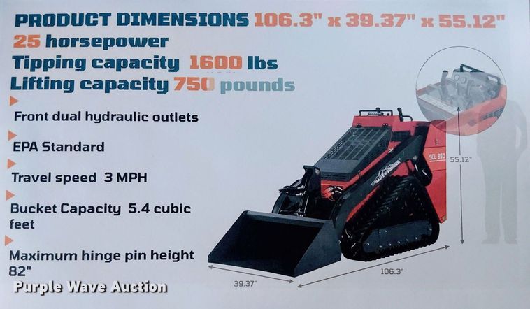 image for item NC9869 Erie Industries SCL850 compact utility loader