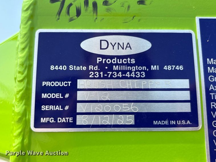 image for item NM9915 2025 Dyna V-12 wood chipper