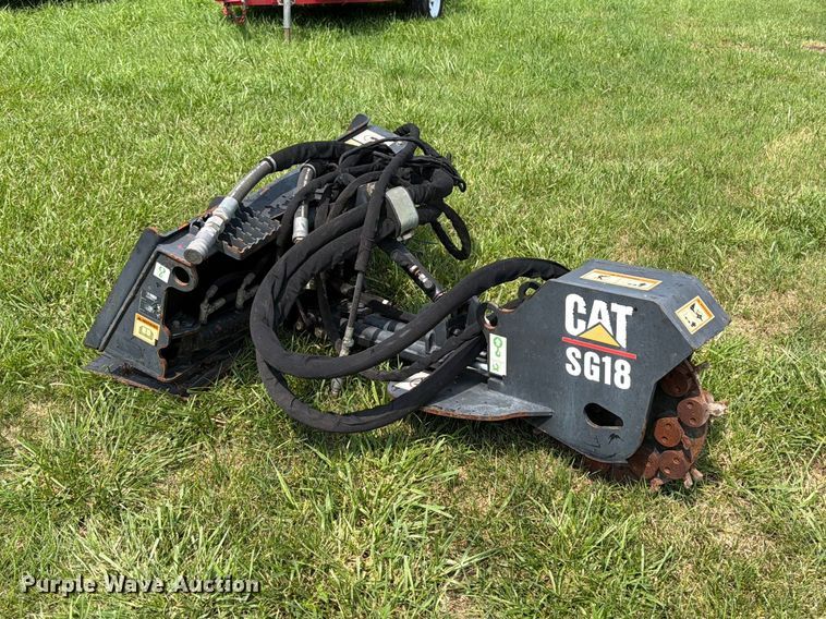 Caterpillar SG18 skid steer stump grinder