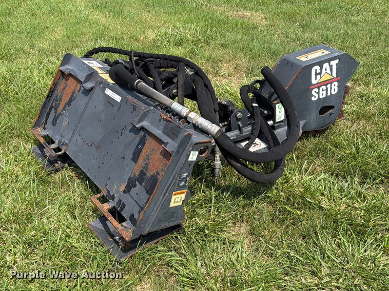 image for item OE9679 Caterpillar SG18 skid steer stump grinder